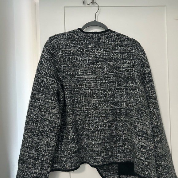 Abercrombie & Fitch Black and Gray Blazer Jacket Size XL - Picture 2 of 5